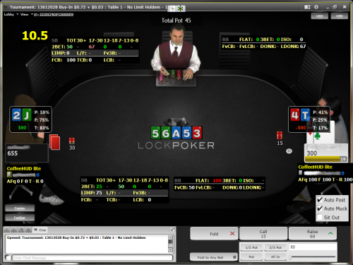 CoffeeHUD Lite, Free Heads Up Poker Display For PokerTracker 4